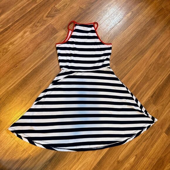 Epic Threads girls navy blue and white striped dress size medium - Picture 4 of 10